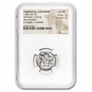 Pamphylia Aspendus AR Stater Wrestlers (380-325 BC) Ch XF NGC