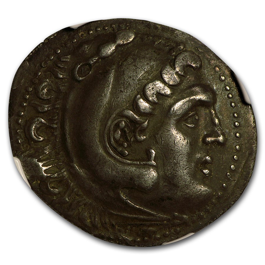 Pamphylia Aspendus AR Tetradrachm (212-181 BC) CH VF NGC