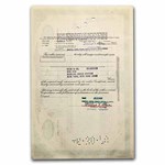 Pan American World Airways, Inc. Stock Certificate (Aqua)