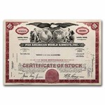 Pan American World Airways, Inc. Stock Certificate (Red)