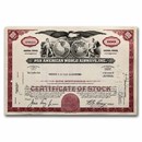 Pan American World Airways, Inc. Stock Certificate (Red)