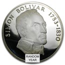 Panama Silver 20 Balboas (1971-1979) AU/UNC/PF