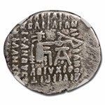 Parthian Empire AR Drachm Artabanus IV (10-38 AD) Fine NGC