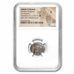 Parthian Empire AR Drachm Artabanus IV (10-38 AD) Fine NGC