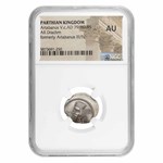 Parthian Empire AR Drachm Artabanus V (79/80-85 AD) AU NGC