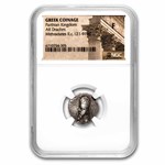Parthian Empire AR Drachm Mithradates II (121-91 BC) Fine NGC
