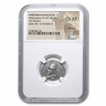 Parthian Empire AR Drachm Mithradates III (87-80 BC) Ch XF NGC