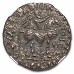Parthian Empire BI Tetradrachm Gondophares Sases(50-60 AD) VF NGC