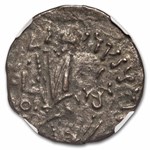 Parthian Empire BI Tetradrachm Gondophares Sases(50-60 AD) VF NGC