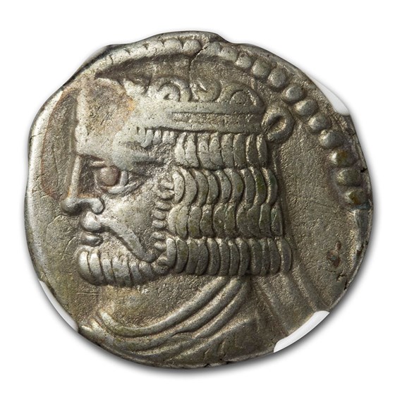 Parthian Empire BI Tetradrachm Vardanes II (55-58 AD) Ch VF NGC Parthian Empire BI Tetradrachm Vardanes II (55-58 AD) Ch VF NGC