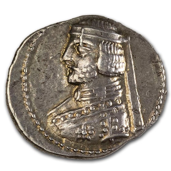 Parthian Empire Phraates III Silver Drachm (70-57 BC) Ch VF Parthian Empire Phraates III Silver Drachm (70-57 BC) Ch VF