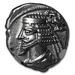 Parthian Empire Phraates IV Silver Drachm (38-2 BC) Ch VF NGC