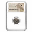 Parthian Empire Phraates IV Silver Drachm (38-2 BC) VF NGC