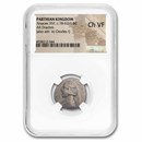 Parthian Empire Silver Drachm Arsaces XVI (78-62/1 BC) Ch VF NGC