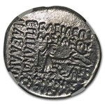 Parthian Empire Silver Drachm Orodes II (57-38 BC) VF NGC