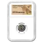 Parthian Empire Silver Drachm Orodes II (57-38 BC) VF NGC