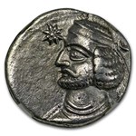 Parthian Empire Silver Drachm Orodes II (57-38 BC) VF NGC