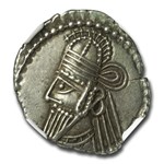 Parthian Empire Silver Drachm Osroes II (190-208 AD) AU NGC