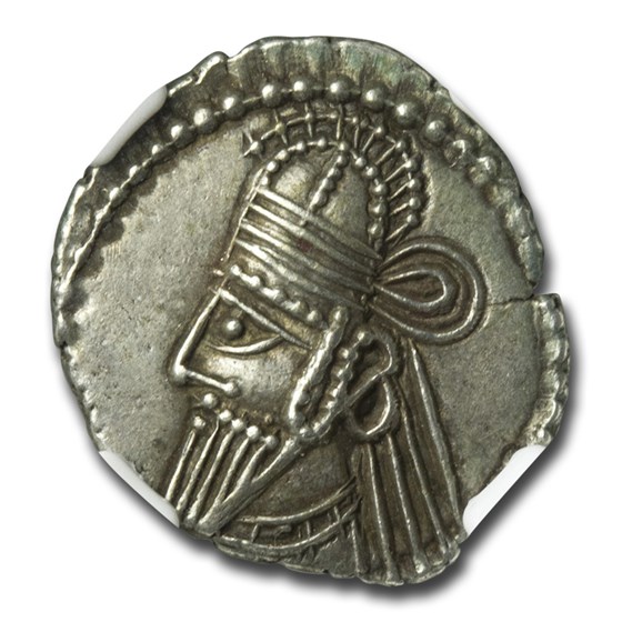 Parthian Empire Silver Drachm Osroes II (190-208 AD) AU NGC Parthian Empire Silver Drachm Osroes II (190-208 AD) AU NGC