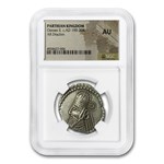 Parthian Empire Silver Drachm Osroes II (190-208 AD) AU NGC