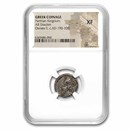 Parthian Empire Silver Drachm Osroes II (190-208 AD) XF NGC