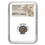 Parthian Empire Silver Drachm Osroes II (190-208 AD) XF NGC