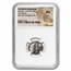 Parthian Empire Silver Drachm Pacorus (78-120 AD) AU NGC
