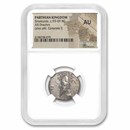 Parthian Empire Silver Drachm Sinatruces (93-69 BC) AU NGC