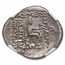 Parthian Empire Silver Drachm Sinatruces (93-69 BC) MS NGC