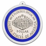 Patriotic Silver Ornament Set - 5 Patriotic Commems