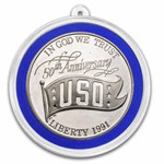 Patriotic Silver Ornament Set - 5 Patriotic Commems