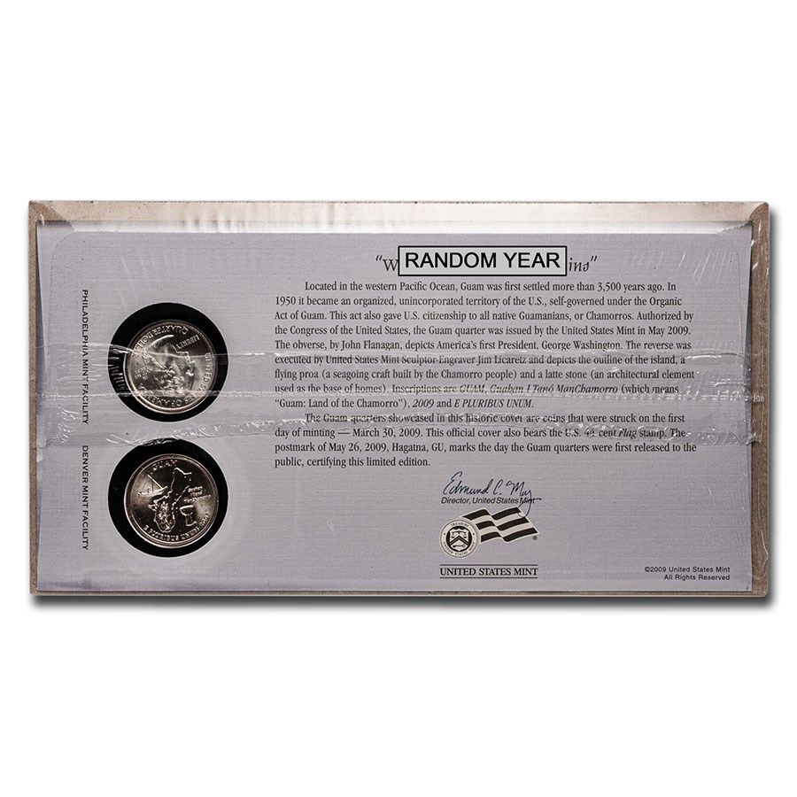 P&D U.S. Territories Quarters First Day Cover Set (Random Year)