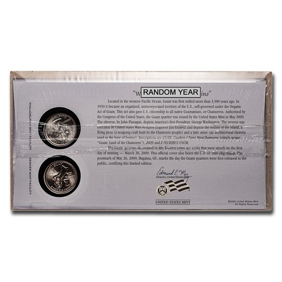 P&D U.S. Territories Quarters First Day Cover Set (Random Year) P&D U.S. Territories Quarters First Day Cover Set (Random Year)