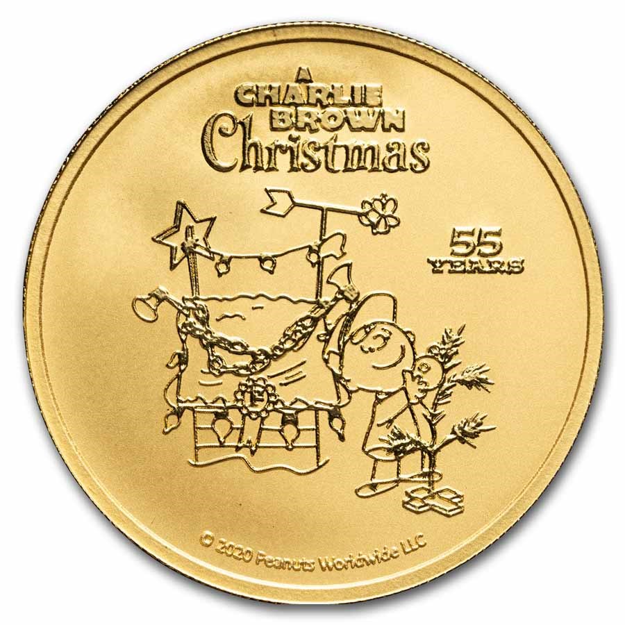 Peanuts® 55 Years of A Charlie Brown Christmas 1 oz Au (Rnd Only)