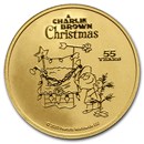 Peanuts® 55 Years of A Charlie Brown Christmas 1 oz Gold Round