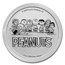 Peanuts® 55 Years of A Charlie Brown Christmas 1 oz Silver Round