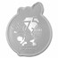 Peanuts® 75 Year Diamond Anniversary Snoopy Shaped 1 oz Silver