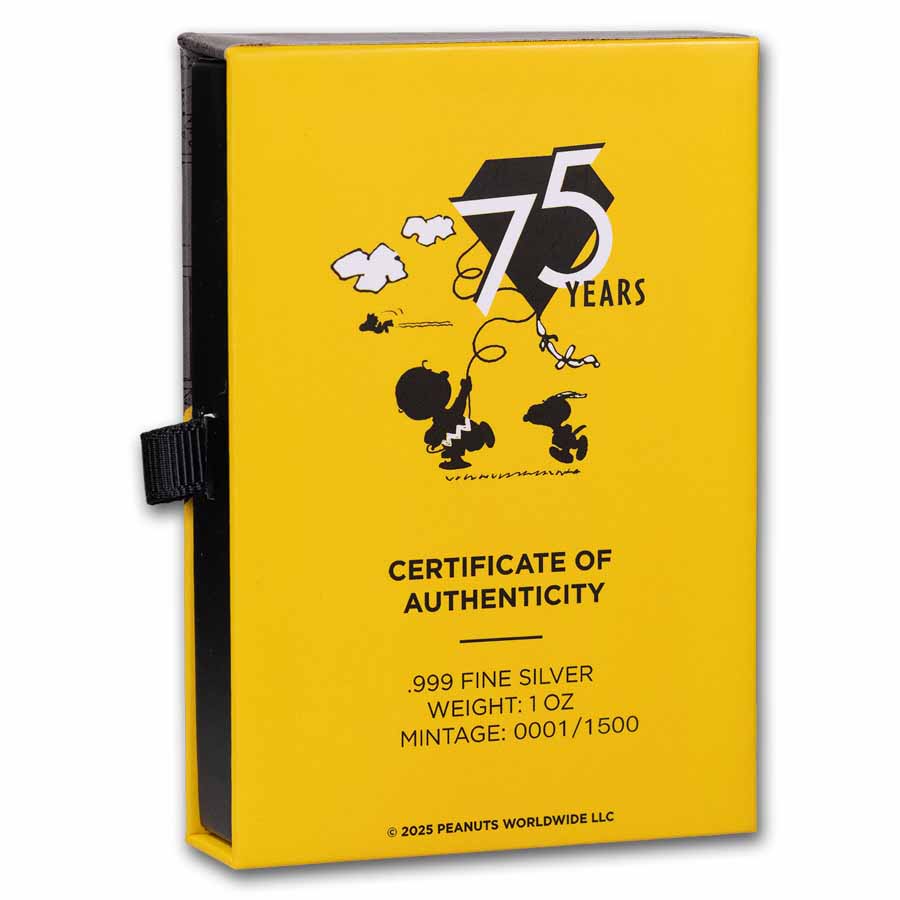 Peanuts® 75 Year Diamond Anniversary Snoopy Shaped 1 oz Silver | eBay