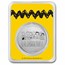 Peanuts® Baseball - Woodstock at Bat 1 oz Silver in TEP