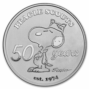 Buy Peanuts 1 oz Silver Beagle Scouts 50th Anniv Round | APMEX