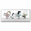 Peanuts® Characters Ice Skating "All Decked Out" 4 oz Silver Bar