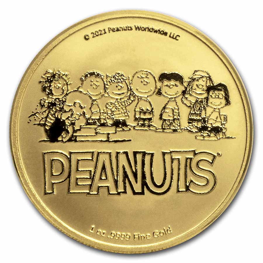 Buy Peanuts 1 oz Gold Charlie Brown Round in TEP | APMEX