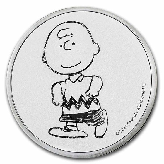 Peanuts® Charlie Brown 1 oz Silver Round