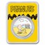 Peanuts® Charlie Brown Builds a Sandcastle 1 oz Colorized Silver