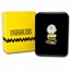 Peanuts® Colorized Charlie Brown Shaped 1 oz Silver