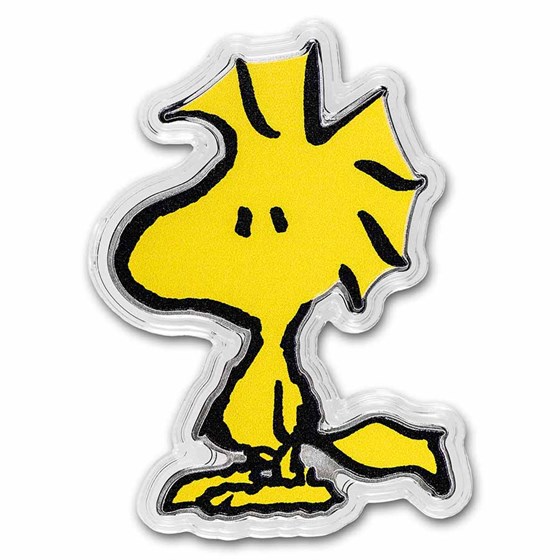 Buy Peanuts® Colorized Woodstock Shaped 1 oz Silver | APMEX