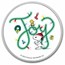 Peanuts® Holiday "Joy" "Shiny & Bright" 1 oz Colorized Silver