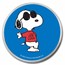 Peanuts® Joe Cool 50th Anniversary 1 oz Colorized Silver