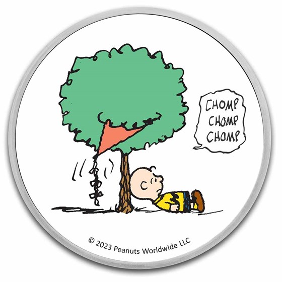 Buy Peanuts® KiteEating Tree 1 oz Colorized Silver APMEX