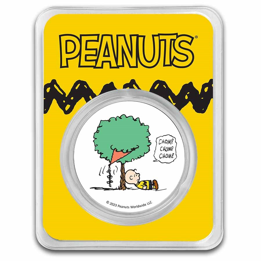 Peanuts® Kite-Eating Tree 1 oz Colorized Silver